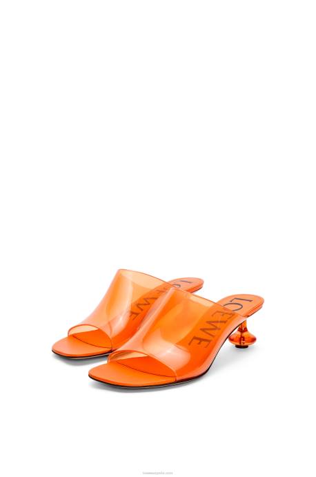 Loewe mujer tobogán de juguete en material transparente LP64693 naranja transparente