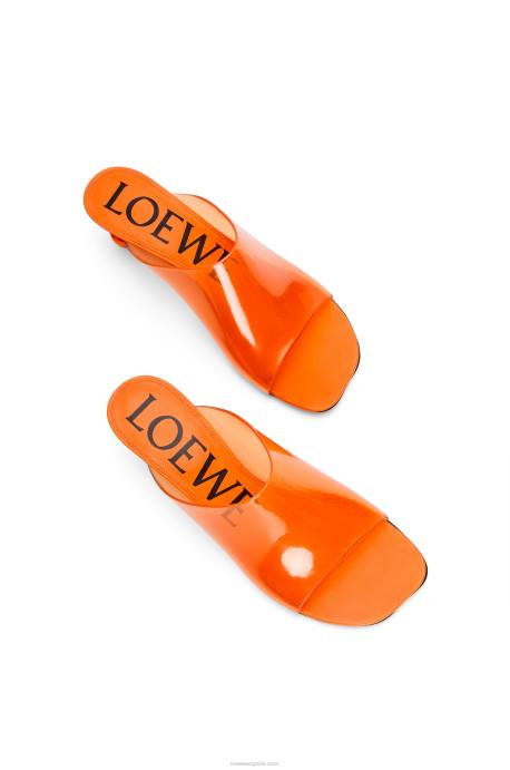 Loewe mujer tobogán de juguete en material transparente LP64693 naranja transparente