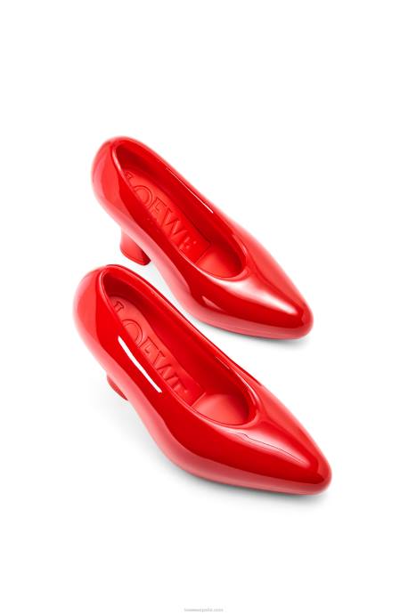 Loewe mujer bomba de espuma lacada comic en goma espuma ligera LP64733 rojo brillante