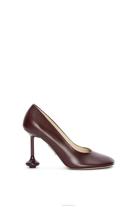 Loewe mujer bomba de juguete en piel de cabra LP64730 borgoña
