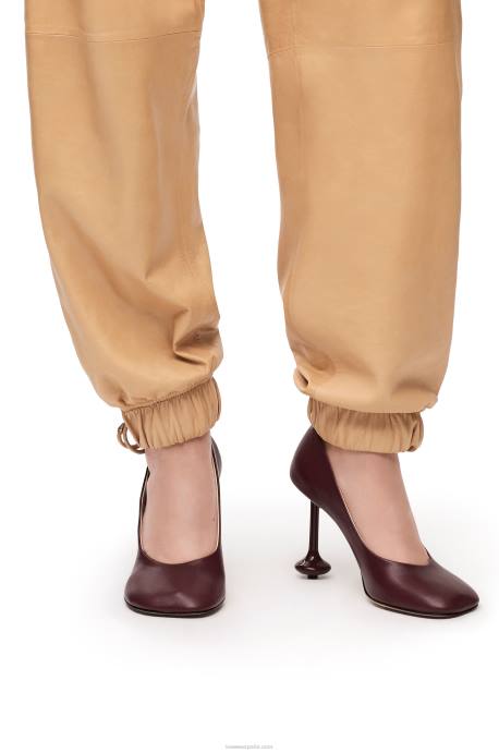 Loewe mujer bomba de juguete en piel de cabra LP64730 borgoña