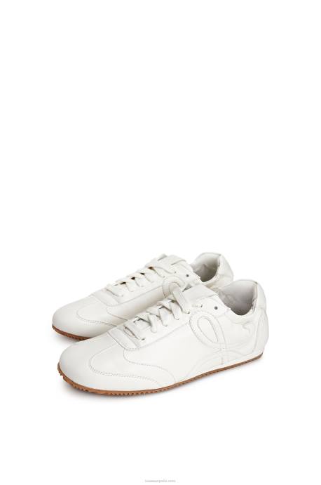 Loewe mujer corredor de ballet en piel de cordero LP64655 blanco suave