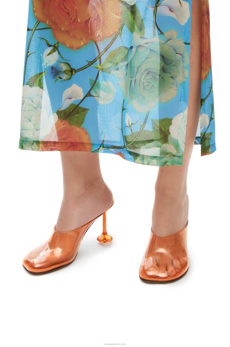 Loewe mujer mula de juguete en material transparente LP64766 naranja transparente