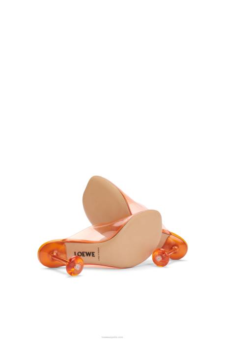 Loewe mujer mula de juguete en material transparente LP64766 naranja transparente