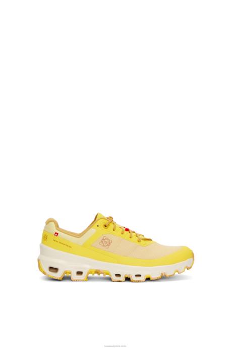 Loewe mujer zapatilla de running cloudventure de nailon LP64634 de color amarillo pálido