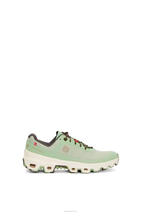 Loewe mujer zapatilla de running cloudventure de nailon LP64635 Verde pálido