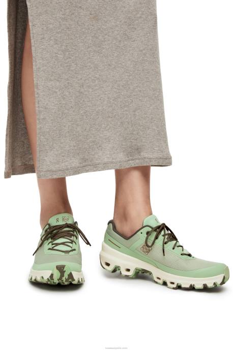Loewe mujer zapatilla de running cloudventure de nailon LP64635 Verde pálido
