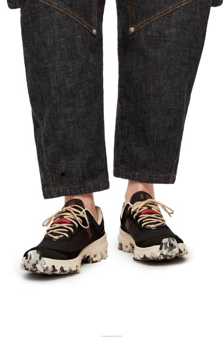 Loewe mujer zapatilla de running cloudventure de nailon LP64636 negro