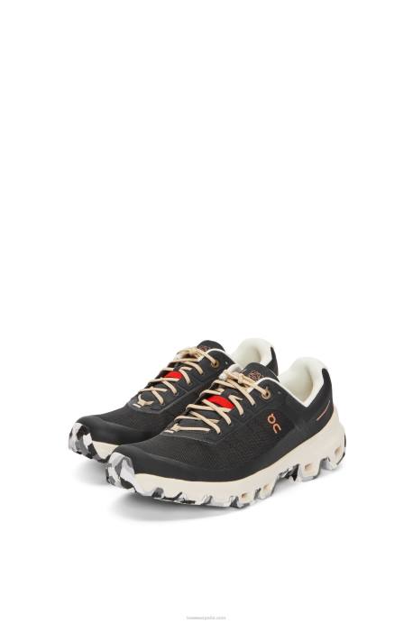 Loewe mujer zapatilla de running cloudventure de nailon LP64636 negro