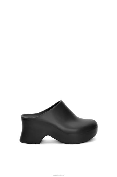 Loewe mujer zueco terra foam de gomaespuma ligera LP64744 negro