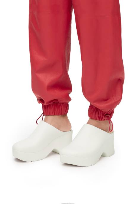 Loewe mujer zueco terra foam de gomaespuma ligera LP64748 blanco